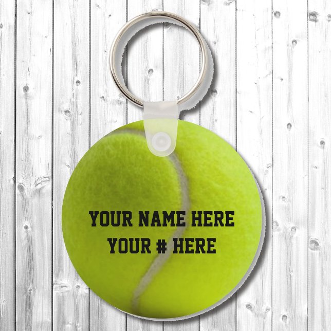 Porte-clés Tennis Ball Porte - clé Personnalisez VOTRE NOM ID (Créateur téléchargé)