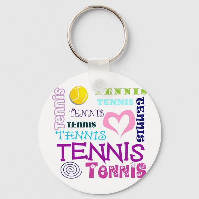 Porte-clés Tennis répétitif (Recto)