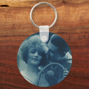 Porte-clés Tennis Sportif Vintage, Amour et Romance