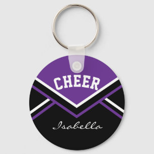 Porte-clés Tenue de pom-pom girl en violet