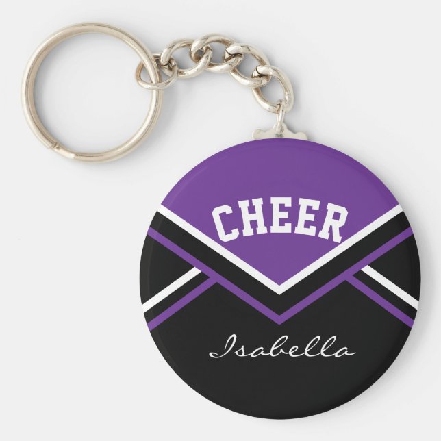 Porte-clés Tenue de pom-pom girl en violet (Devant)