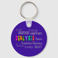 Terminologie dialyse Cadeaux Porte - clé violet