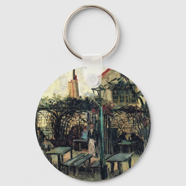 Porte-clés Terrasse d'un Café, Montmartre par Vincent van Gog (Recto)
