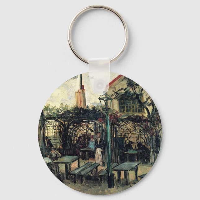 Porte-clés Terrasse d'un Café sur Montmartre La Guinguette (Recto)