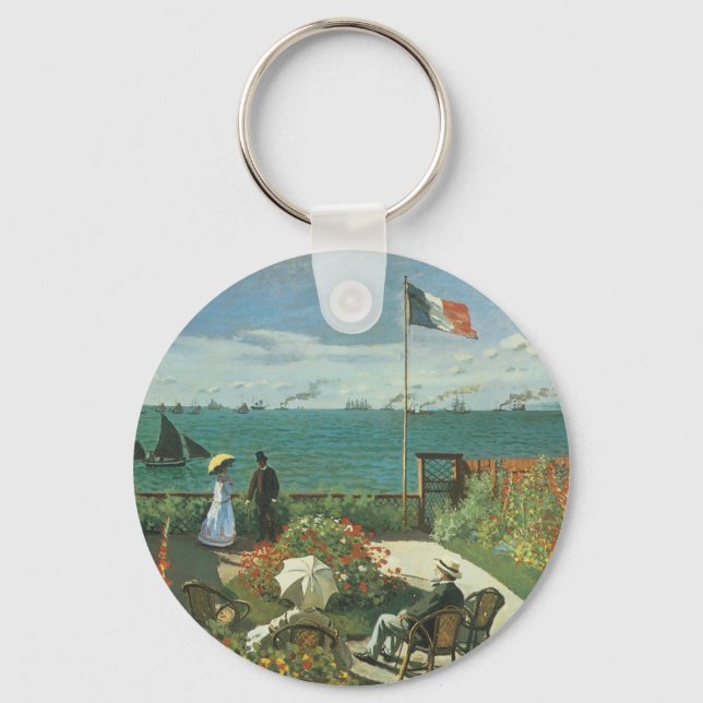 Porte-clés Terrasse en bord de mer à Claude Monet (Recto)