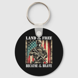 Porte-clés Terre Des Courageux Militaires Libres Mémorial De 