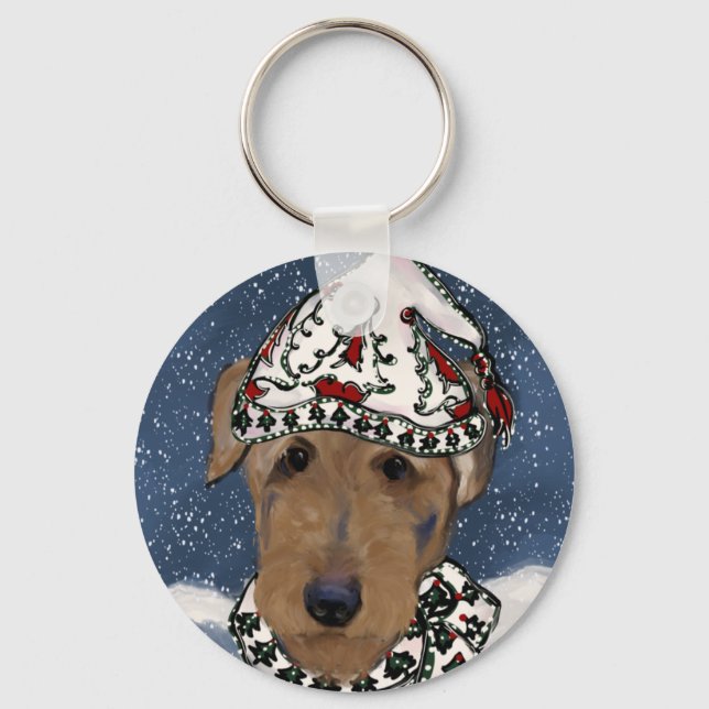 PORTE-CLÉS TERRIER AIREDALE     (Recto)