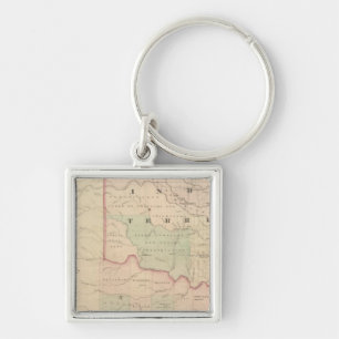 Porte-clés Territoire indien et Texas, partie nord-ouest