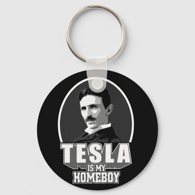 Porte-clés Tesla est ma mère (Recto)