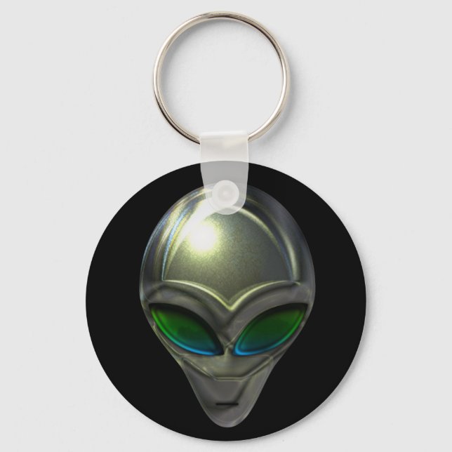 Porte-clés Tête Alien métallique 02 Porte - clé (Recto)