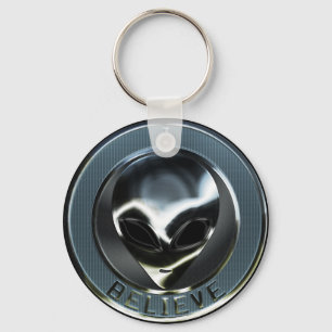 Porte-clés Tête Alien métallique 05 Porte - clé