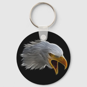 Porte-clés Tête américaine criarde d'Eagle chauve