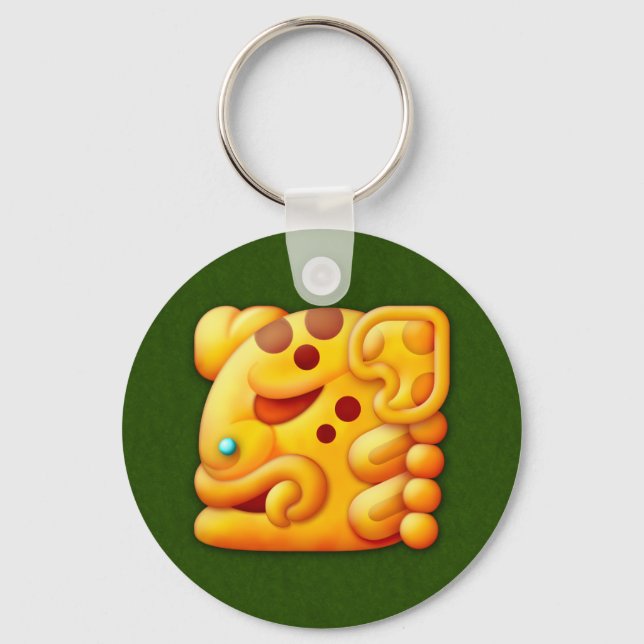 Porte-clés Tête d'animal Maya (Recto)