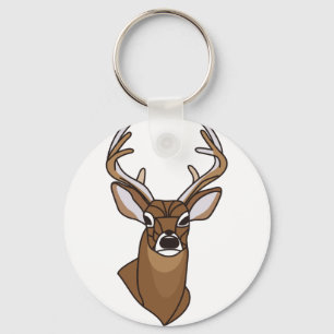 Porte-clés Tête de cerfs communs