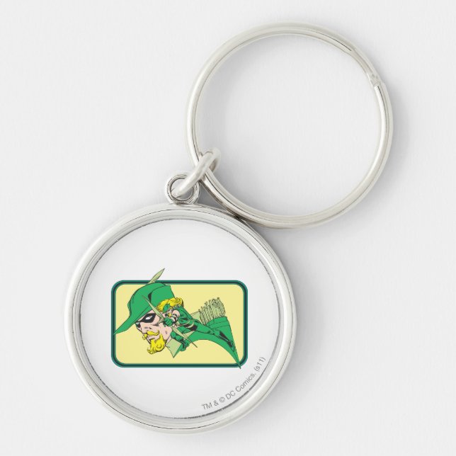 Porte-clés Tête de flèche verte (Devant)