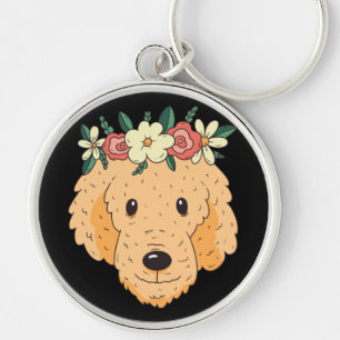 Porte-clés Tête de Golden Retriever Mignonne