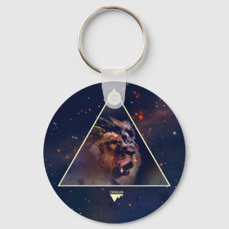 Porte-clés Tête de lion du triangle de Galaxy - Trendium auth