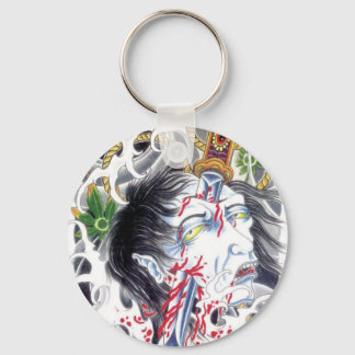 Porte-clés Tête et épée Grotesque