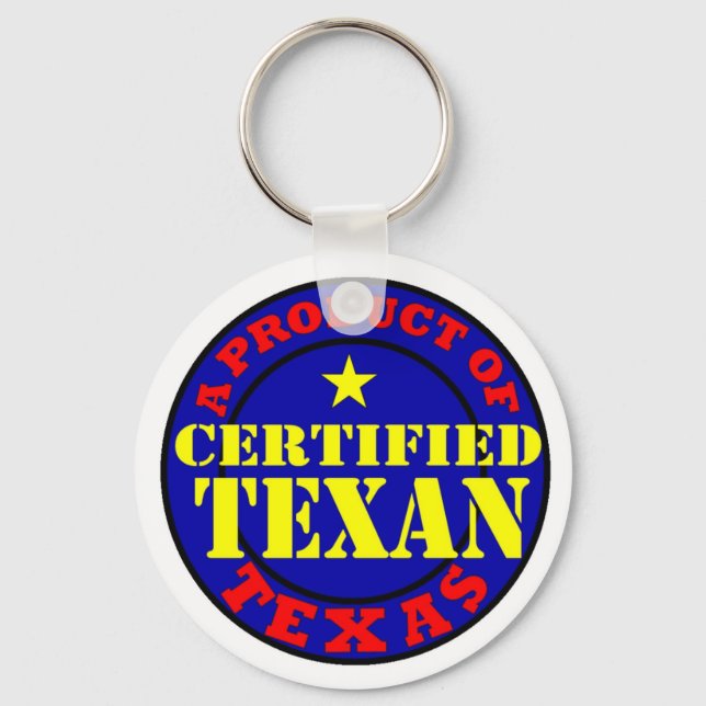 PORTE-CLÉS TEXAN CERTIFIÉ (Recto)