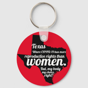 Porte-clés Texas Feminist Virus Personnalisé