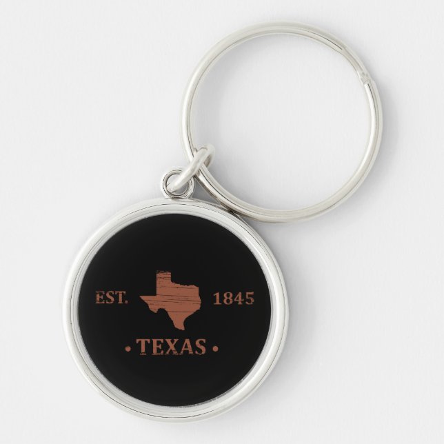 Porte-clés texas l'état étoile solitaire (Devant)