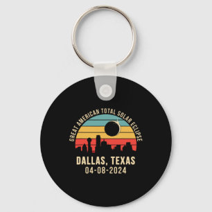 Porte-clés Texas Skyline Total Solar Eclipse 2024