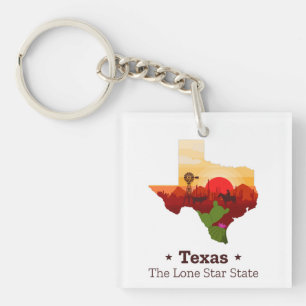Porte-clés Texas The Lone Star State