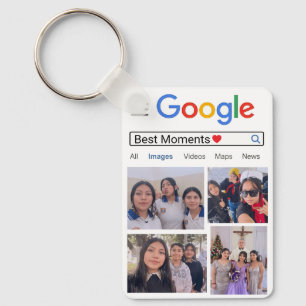 Porte-clés Texte de la barre de recherche personnalisée Mémoi