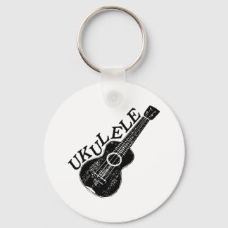Porte-clés Texte Et Image Ukulele