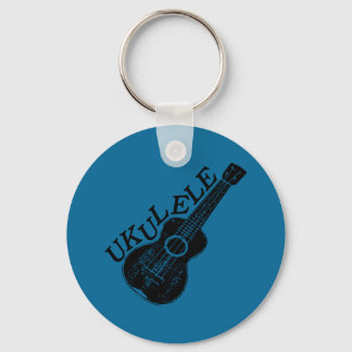 Porte-clés Texte Et Image Ukulele