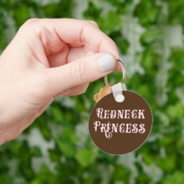 Porte-clés Texte fantaisie de la princesse Redneck