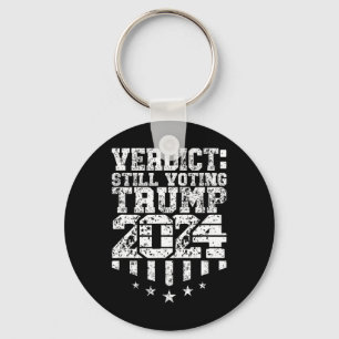 Porte-clés Texte patiné Trump vote toujours Condamné Felon