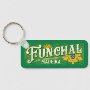 Porte-clés Texte personnalisé Funchal Madeira