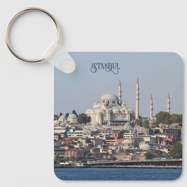 Porte-clés Texte personnalisé Istanbul (Recto)