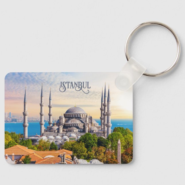 Porte-clés Texte personnalisé Istanbul (Recto)