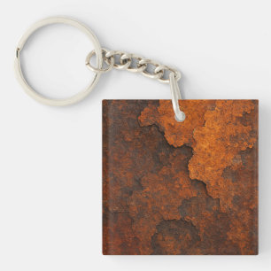 Porte-clés Texture rouille Grunge Arrière - plan Design métal