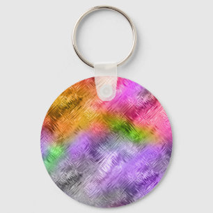 Porte-clés Texture violette de l'Amétrine de verre