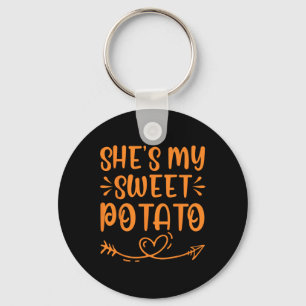 Porte-clés Thanksgiving Matching Couple She's My Sweet Potato