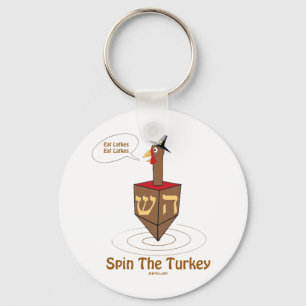 PORTE-CLÉS THANKSGIVUKKAH SPIN LES CADEAUX DE TURQUIE HANOUKK