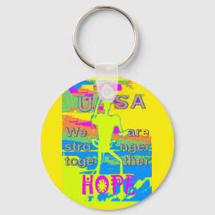 Porte-clés The Best USA Hope  Hillary Stronger Together