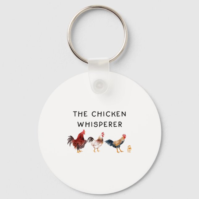 Porte-clés The Chicken Whisperer Funny  (Recto)