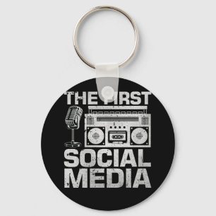 Porte-clés The First Social Media Ham Radio Amateur Radio Ope