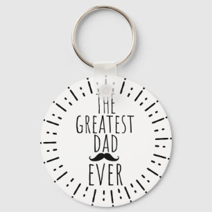 Porte-clés The Greatest Dad Ever Vintage Mustache