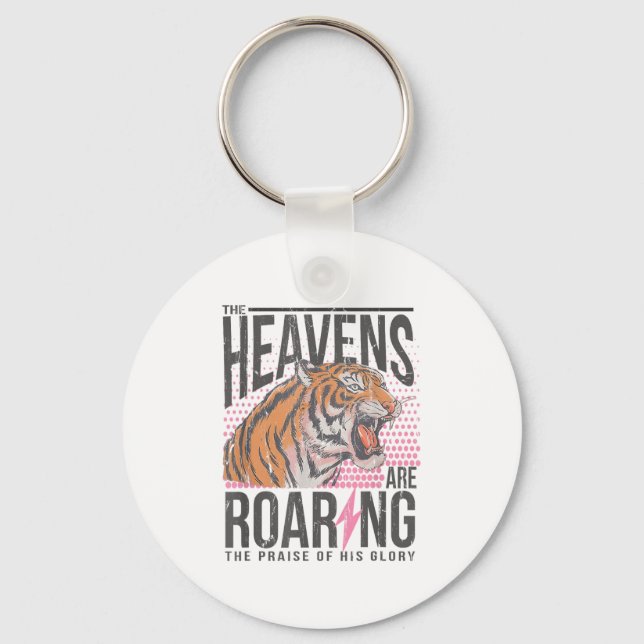 Porte-clés The Heavens Are Roaring, Psalm 19_1 Bible Verse  (Recto)