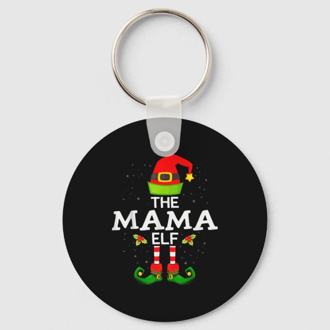 Porte-clés The Mama Elf Christmas Family Matching Pajama  (Recto)