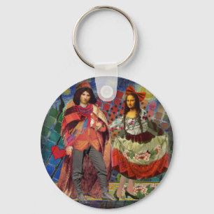 Porte-clés The Mona Lisa in Love