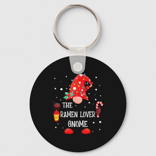 Porte-clés The Ramen Lover Gnome Matching Family Christmas Gn (Recto)