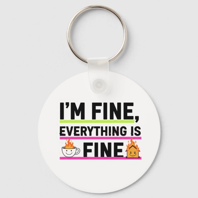 Porte-clés The Ultimate "I'm Fine" Men's Hoodies (Recto)