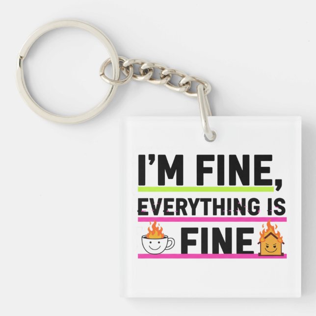 Porte-clés The Ultimate "I'm Fine" Men's Hoodies (Devant)