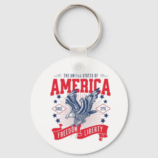 Porte-clés The United States of America - Freedom & Liberty